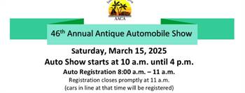 46th Annual Antique Automobile show at Riverside Park Vero Beach