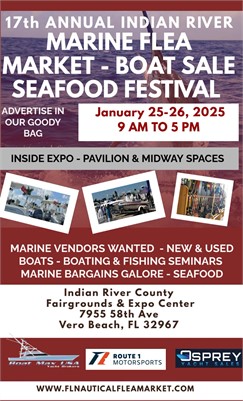 Vendor Space Now Open for the 17th Annual Indian River Marine Flea Market & Seafood Festival!