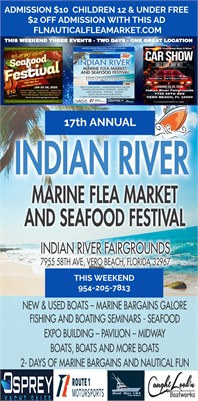 This Weekend! 17th Annual Indian River Marine Flea Market, Seafood Festival, and Car Show Returns to