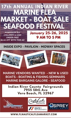 17th Annual Indian River Marine Flea Market & Boat Sale – January 25–26, 2025 