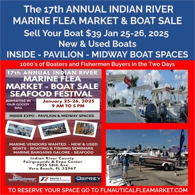 Marine & Seafood Vendors Wanted for the 17th Annual Indian River Marine Flea Market Boat Sale and Se