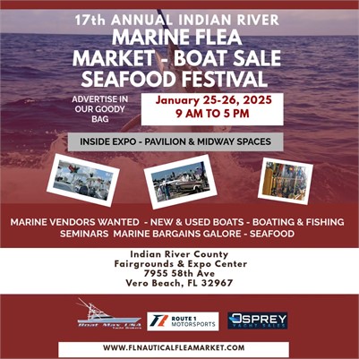 Vendor Space Now Open for the 17th Annual Indian River Marine Flea Market & Seafood Festival! 