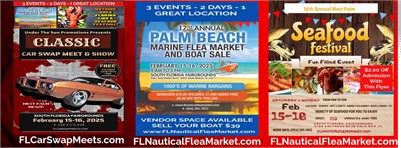 Join us Feb 15-16, 2025, at South Florida Fairgrounds for marine deals, fresh seafood, and a car swa