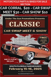 Palm Beach Car Swap Meet & Car Show – Feb 15-16, 2025