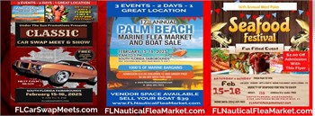 Join us Feb 15-16, 2025, at South Florida Fairgrounds for marine deals, fresh seafood, and a car swa